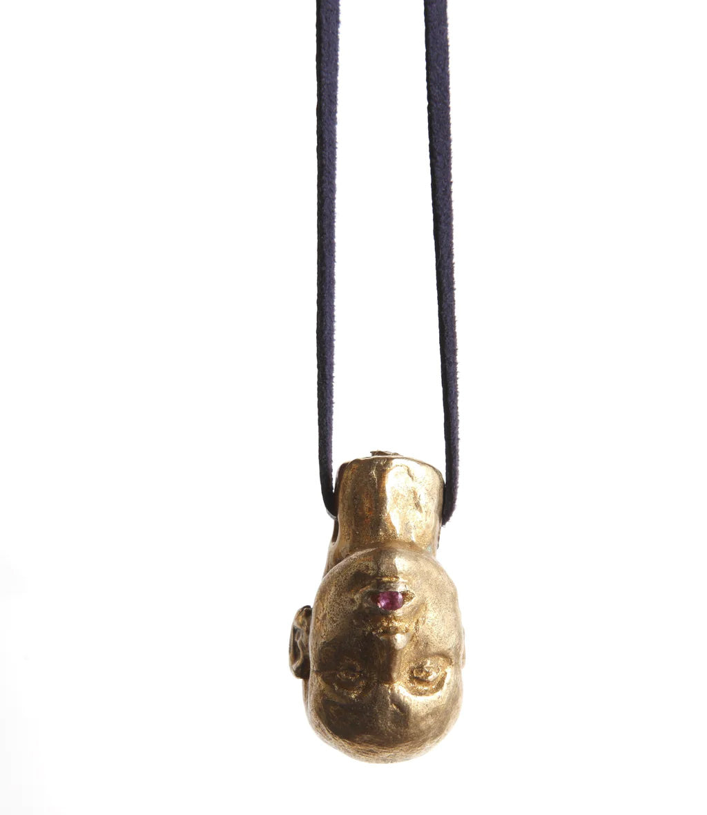 Speak No Evil Head Pendant