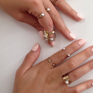 Mirror Ring with Gems